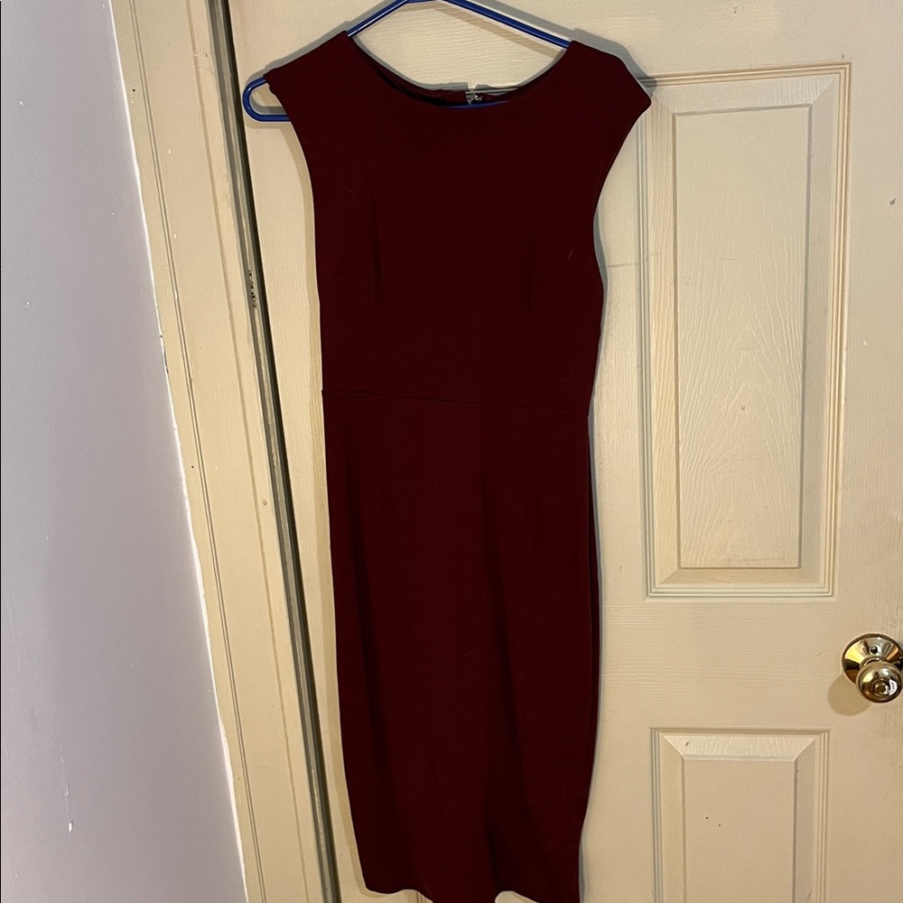 Express Deep Red Sleeveless Dress